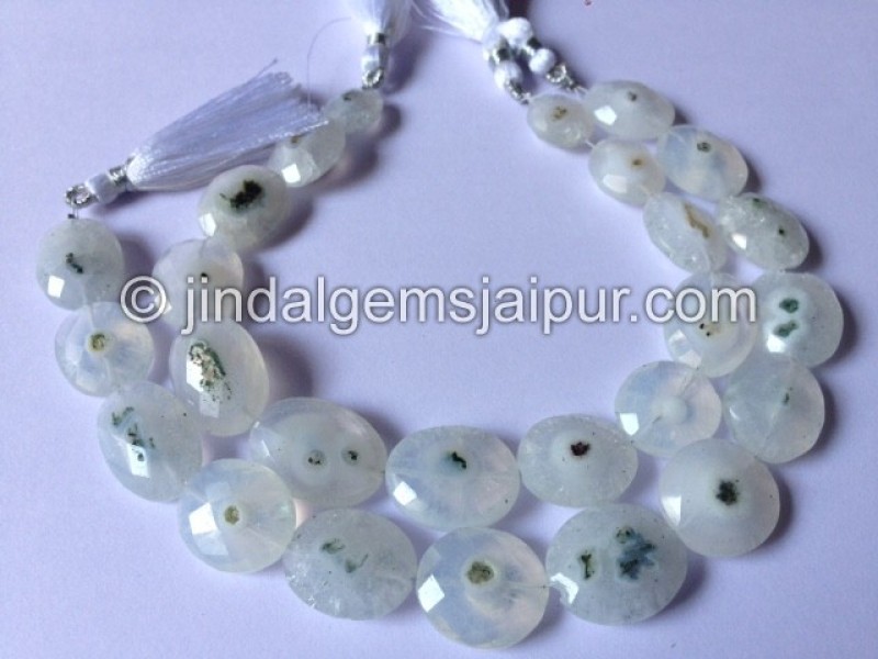 Solar Quartz Faceted Oval Shape Beads